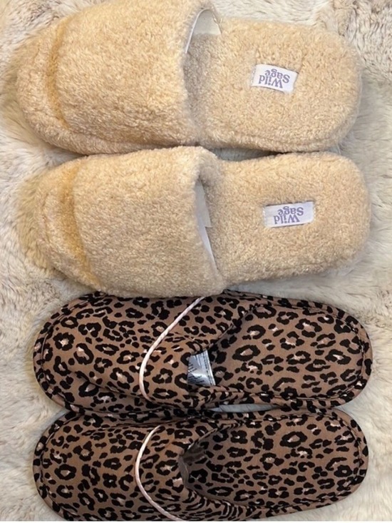 Multiples Shoes - NWOB Two pairs of Ladies X-Large Slippers
